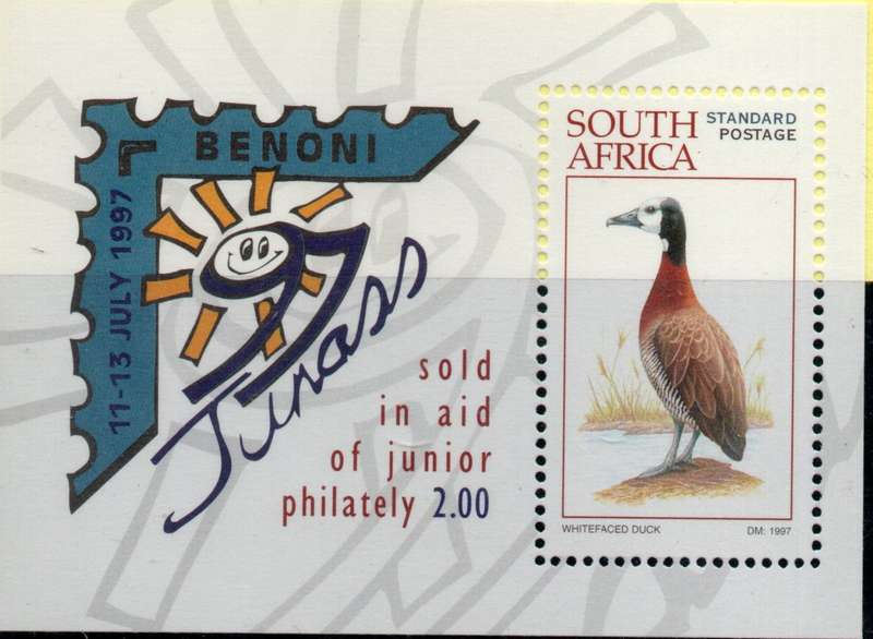 South Africa 1997 "Junass" Mini Sheet unmounted mint. SACC 1048. Cat R140 (2025)