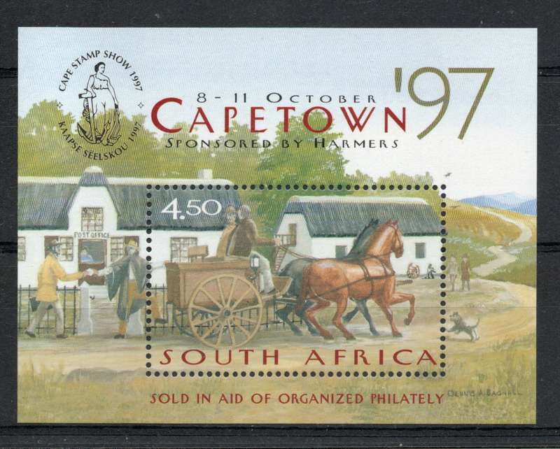 South Africa 1997 "Cape Town '97" Mini Sheet unmounted mint. SACC 1067. Cat R60 (2025)