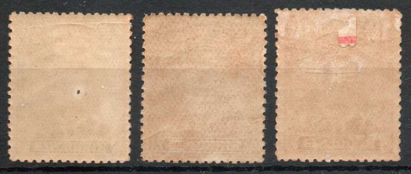 Rhodesia BSA Company 1913-22 Admiral ½d, 1d & 1½d mounted mint. Lowest price for each taken Cat R285