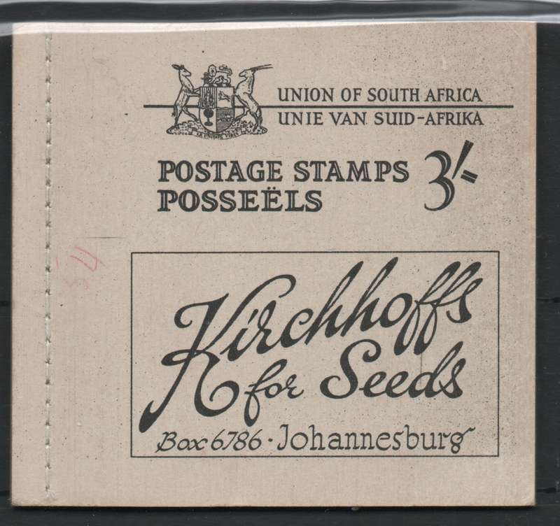 South Africa 1948 Booklet 20 complete unmounted mint. Cat R550.
