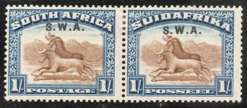 South West Africa 1927-30 London Pictorials ovptd S.W.A. 1/- mm. SACC 87. Cat R480 (2023-25)