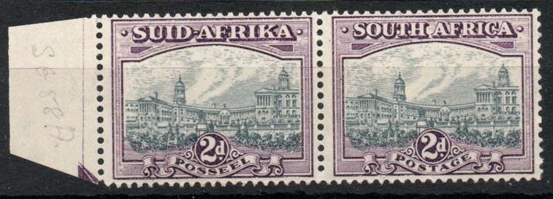 South Africa 1933-48 Hyphenated Pictorials 2d grey & purple umm with variety. SACC 58a. Cat R1500.