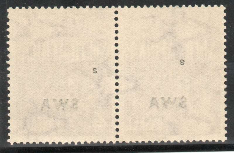 South West Africa 1941-42 Large War 4d pair unmounted mint with var. SACC 146. Cat R220 (2025)