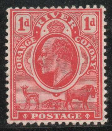 Orange Free State 1905 Definitive 1d scarlet wmk Multiple Crown CA umm. SACC 94. Cat R350 (2025)