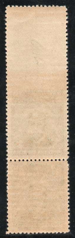 Southern Rhodesia 1924 KGV­ ½d vert strip of 2 with imperf gutter margin unmounted mint. SACC 1d.