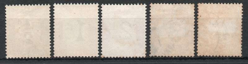 South Africa 1927-28 Postage Due set of 5 fine used. SACC 17-21. Cat R581 (2023-25)