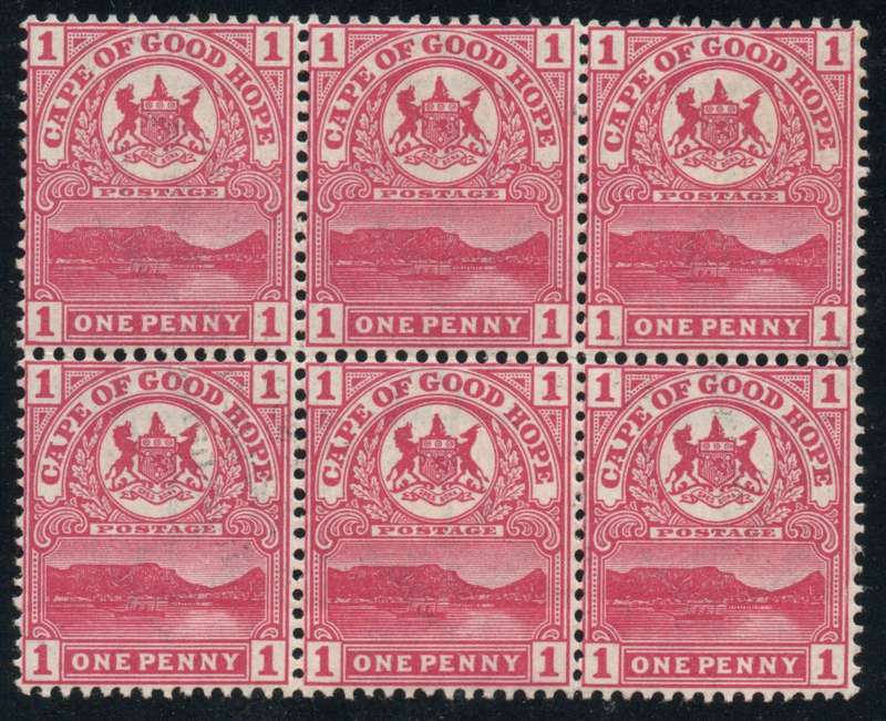 Cape of Good Hope 1900 block of 6 mint. SACC 64.