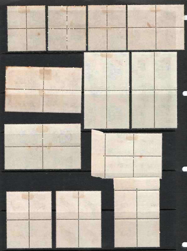South Africa 1961 Defin set of 13 in blocks of 4 mm except R1 umm. SACC 184-196. Cat R3210 for umm.