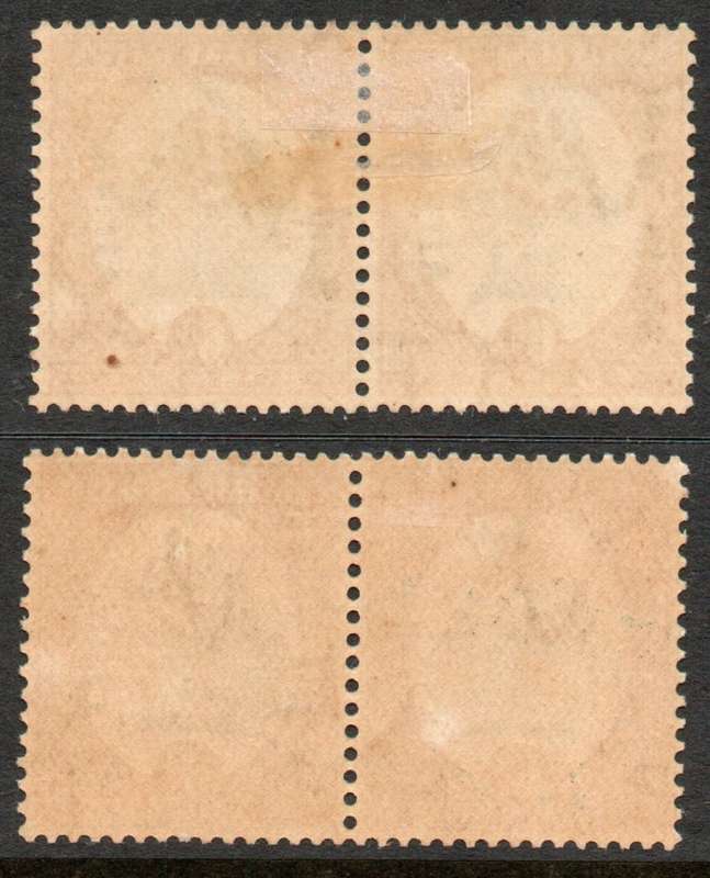 South West Africa 1926 & 1927 Definitives 6d 2 x pairs mounted mint. SACC 66 & 69. Cat R630 (2025)