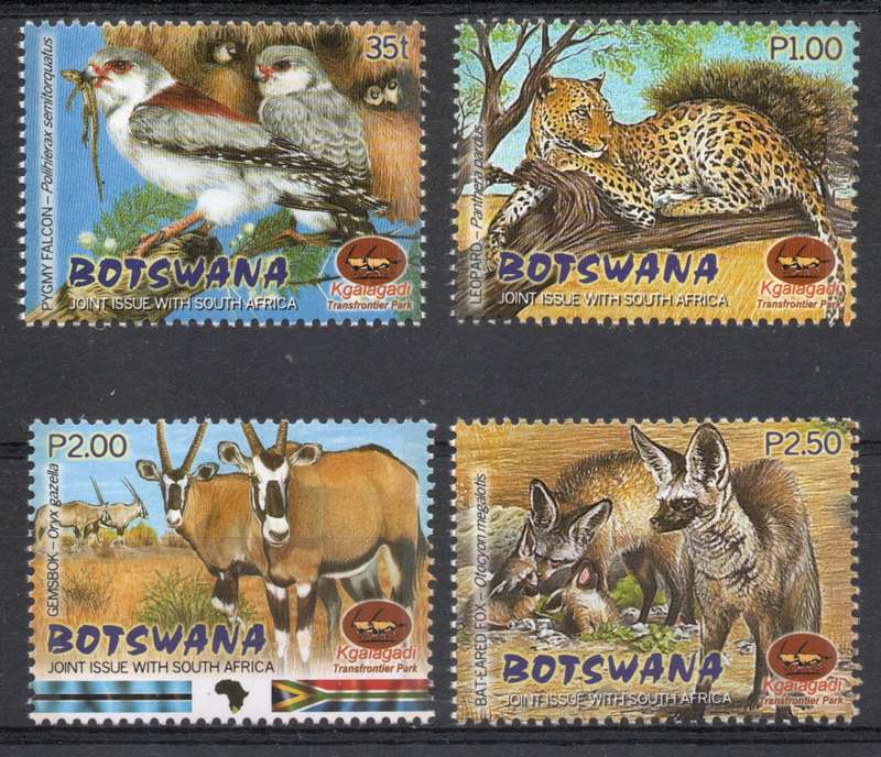 Botswana 2001 Kgalagadi Wildlife Park set of 4 unmounted mint. SG 944-947. Cat £7,25 (2014)