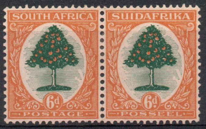 South Africa 1926/27 London Pictorial 6d London or Pretoria Printing lmm. SACC 31L or 31P.