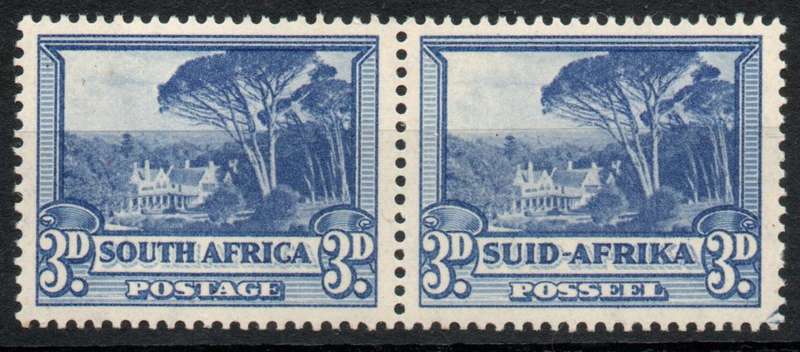 South Africa 1933-48 Hyphenated pictorial 3d pair unmounted mint. SACC 59. Cat R300 (2023-25)