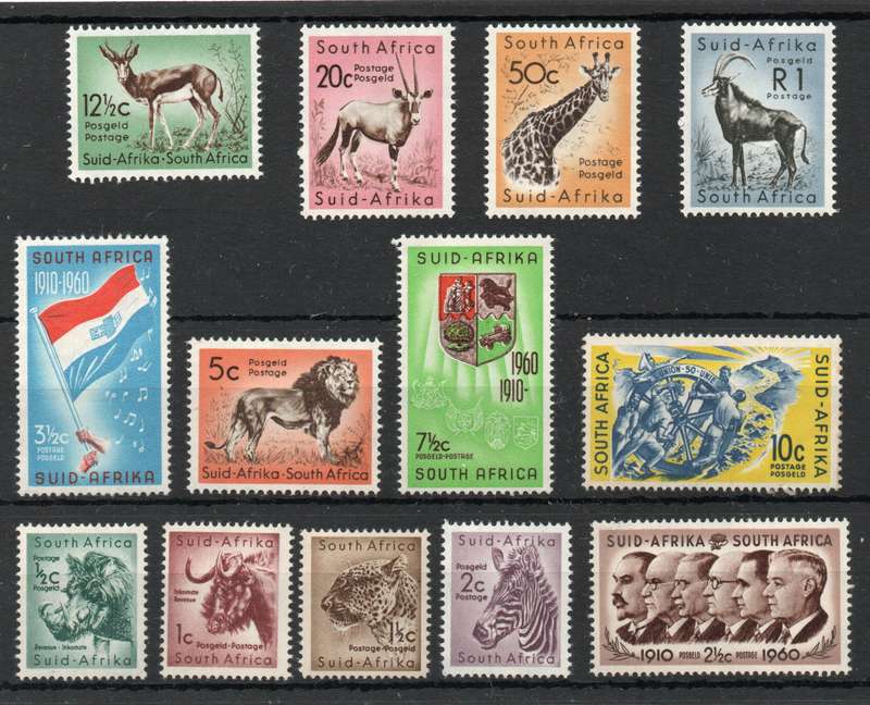 South Africa 1961 Decimal Defin set of 13 unmounted mint. SACC 184-196. Cat R802,50. (2023-25)