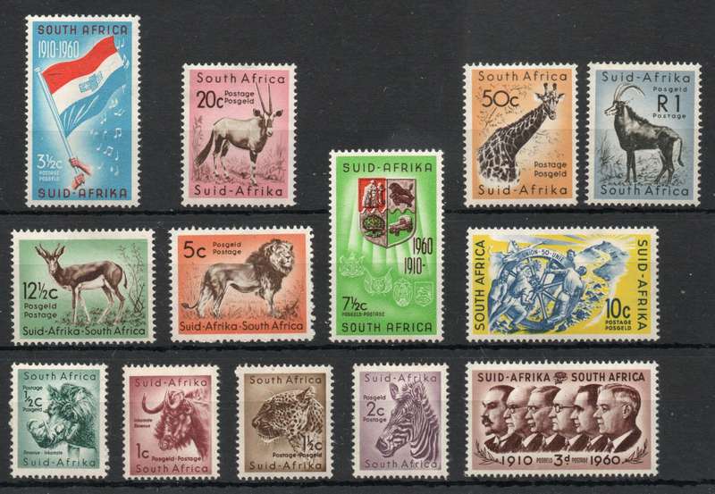 South Africa 1961 Decimal Defin set of 13 unmounted mint. SACC 184-196. Cat R802,50. (2023-25)