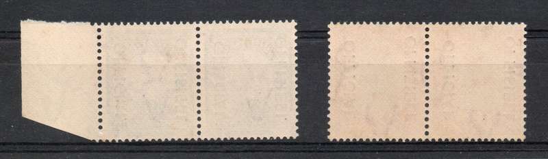 South Africa 1950-54 Official ½d & 1d pairs unmounted mint. SACC 41-42. Cat R25 umm (2025)