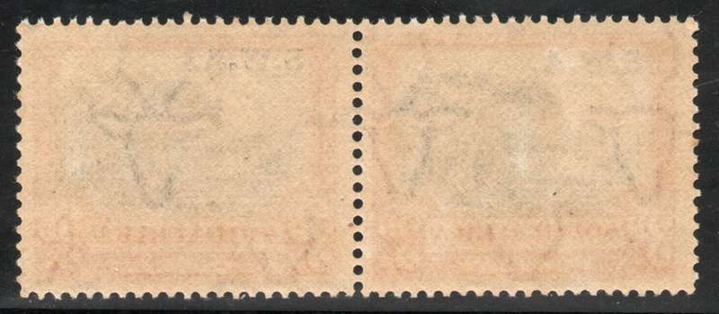 South West Africa 1927-30 Definitive 3d pair Group III perf down lmm. SACC 84a. Cat R400 (2025)
