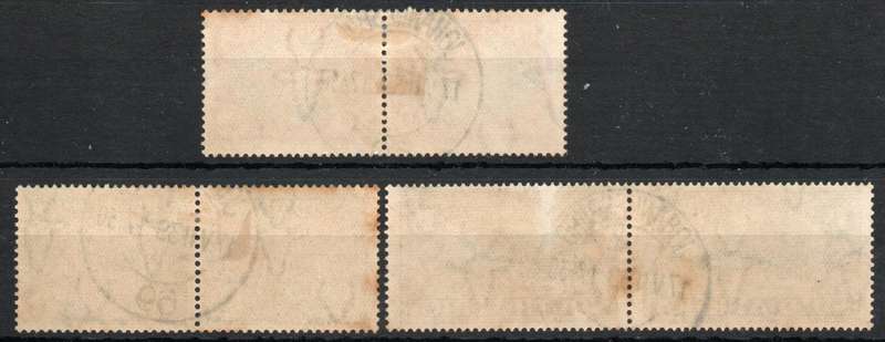 South Africa 1939 250th Anniversary of Hugenot Landing set of 3 prs use. SACC 81-83. Cat R550 (2025)