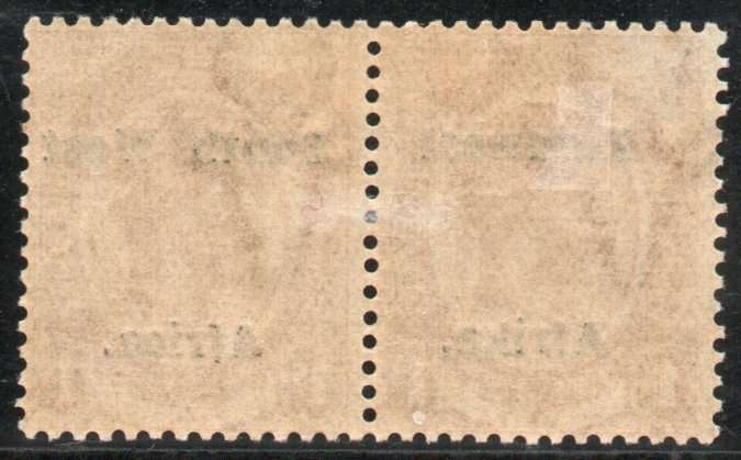 South West Africa 1926 KGV 1- pair lightly mounted mint. SACC 58. Cat R300 (2025)