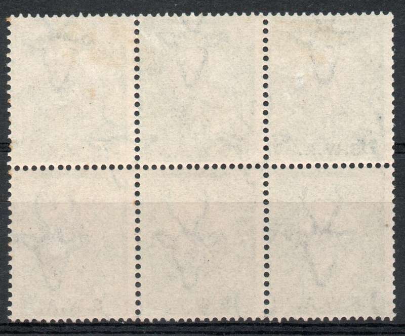 South West Africa 1927-30 London Pictorial ½d block of 6 unmounted mint. SACC 81. Cat R240+ (2025)