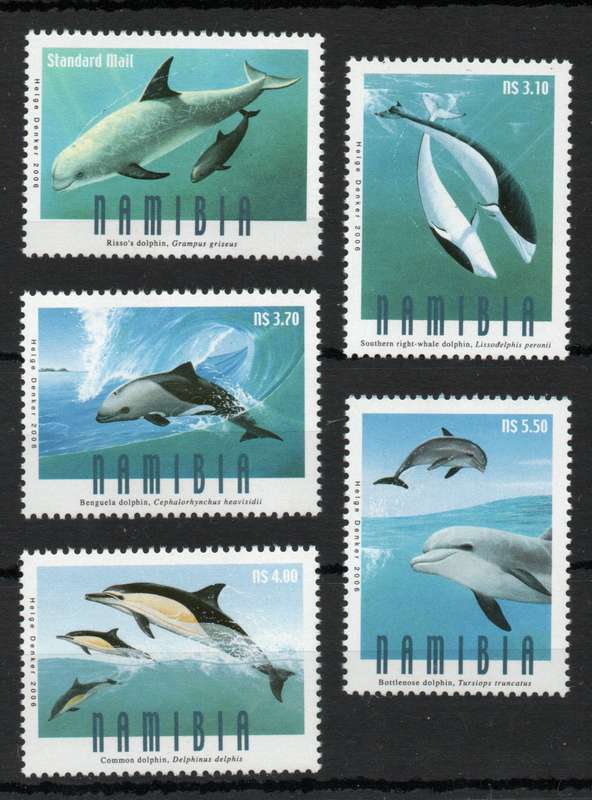 Namibia 2006 Dolphins set of 5 unmounted mint. SACC 514-518. Cat R94 (2025)