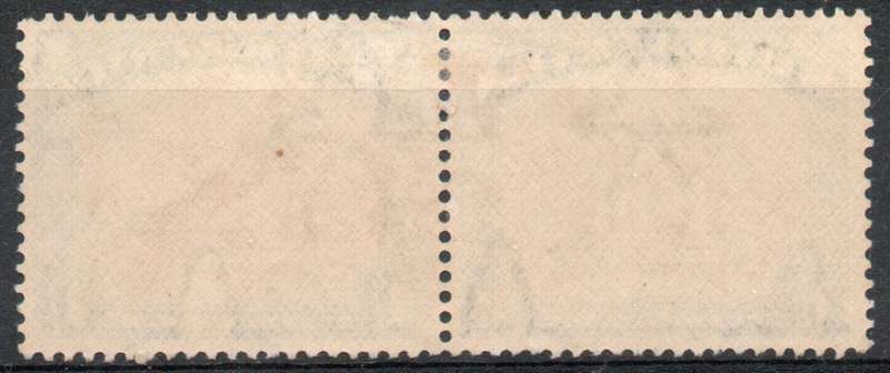 South Africa 1930-45 Defin 1/- pair yellow brown & blue inverted wmk lmm. SACC 49b. Cat R500 (2025)