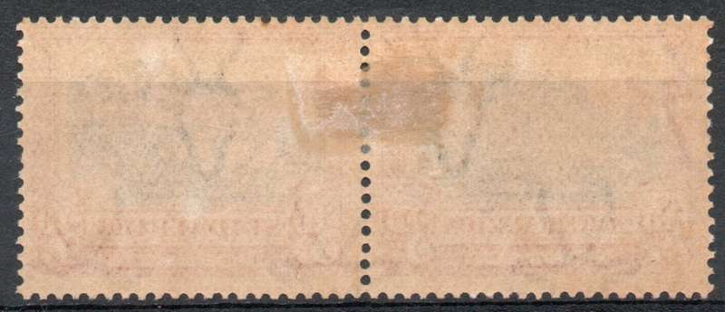 South Africa 1927 London Pictorial 3d pair black & red mounted mint. SACC 34. Cat R300 (2025)