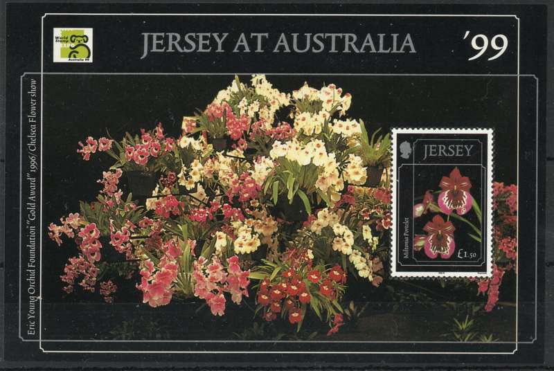Jersey 1999 Flowers "Jersey at Australia" mini sheet unmounted mint. SG MS 898. Cat £4 (2013)