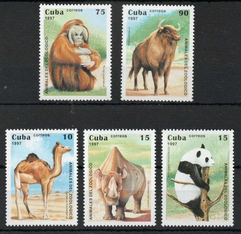 Cuba 1997 Zoo Animals set of 5 unmounted mint. SG 4146-4150. Cat £6,40 (2013)
