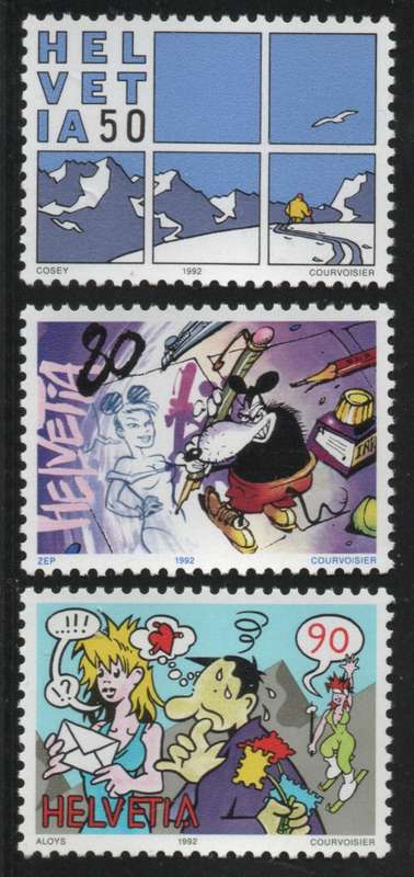Switzerland 1992 Comic Festival set of 3 unmounted mint. SG 1243-45. Cat £4,35 (2013)