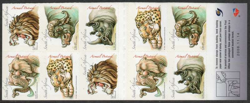 South Africa 2008 Booklet 76. SACC 1916. Cat R350 (2023-25)