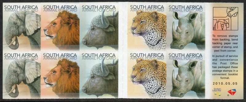 South Africa 2010 Booklet 80. SACC 2036. Cat R350 (2023-25)