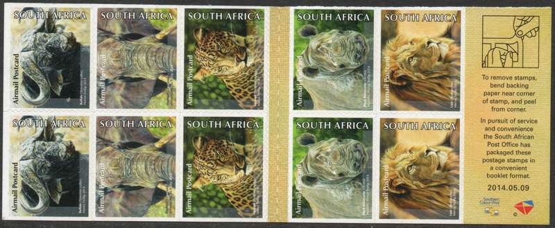 South Africa 2014 Booklet 92. SACC 2263. Cat R350 (2023-25)