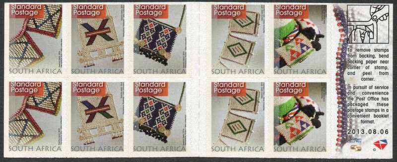 South Africa 2010 Booklet 83. Reprint 06.08.2013. SACC 2132. Cat R90 (2023-25)
