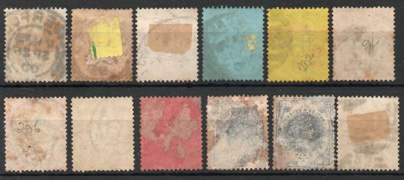 Great Britain 1887 Jubilee definitive part set of 12 fine used.  Cat as cheapest £389 (2022)