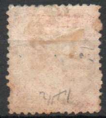 Antigua 1872 QEII 1d lake perf 12½ fine used. SG 13. Cat £17 (2022)