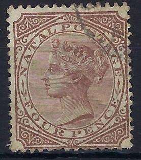 NATAL 1874, 1d, used SG 69