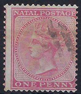 NATAL 1874, 1d, used, SG66
