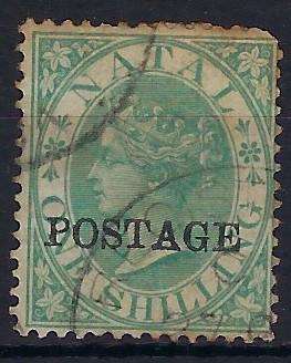 NATAL 1869 used, 1s, SG 84