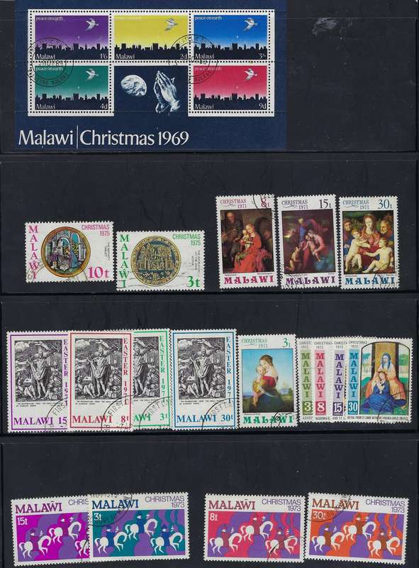 MALAWI  1968/85, various single stamps and mini sheets