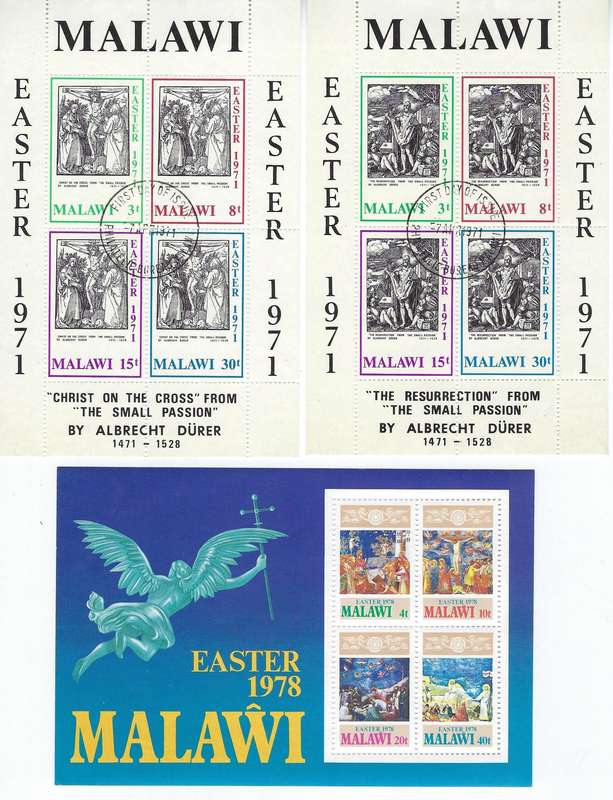 MALAWI  1968/85, various single stamps and mini sheets
