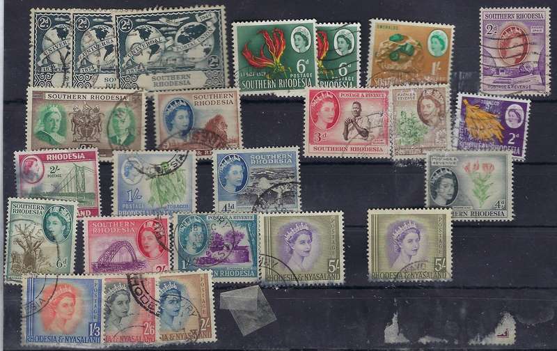 RHODESIA, SOUTHERN and NORTHERN RHODESIA, 1898-1978, mm and used, various eras, CAT R5,500