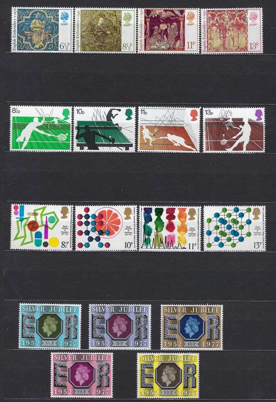 GREAT BRITAIN 1976/77 various full sets CAT R 290