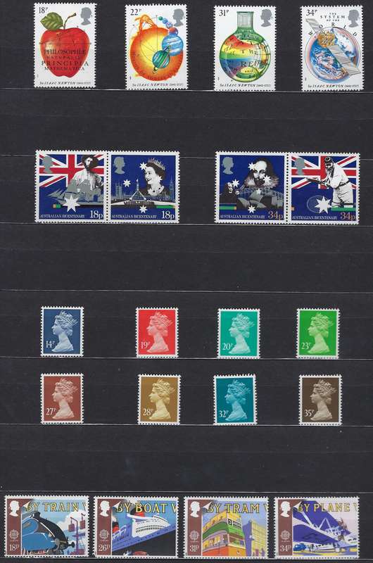 GREAT BRITAIN 1971-1988 various full sets CAT R 815