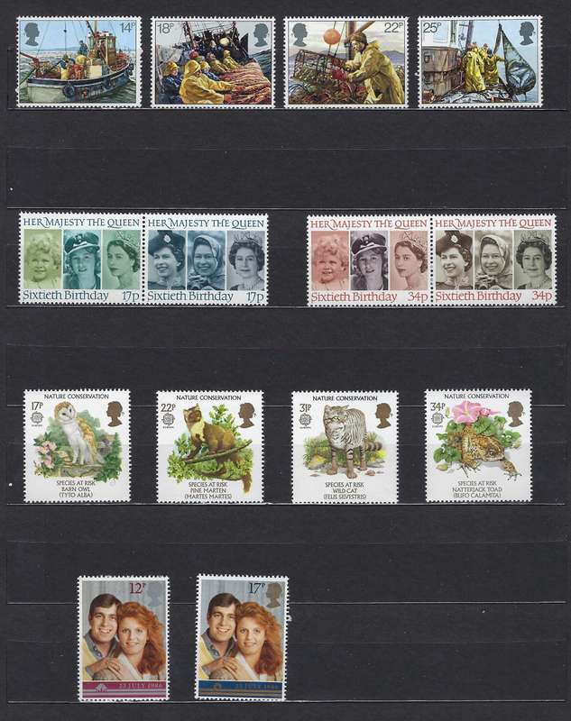 GREAT BRITAIN 1981-1988 various full sets  CAT R 600