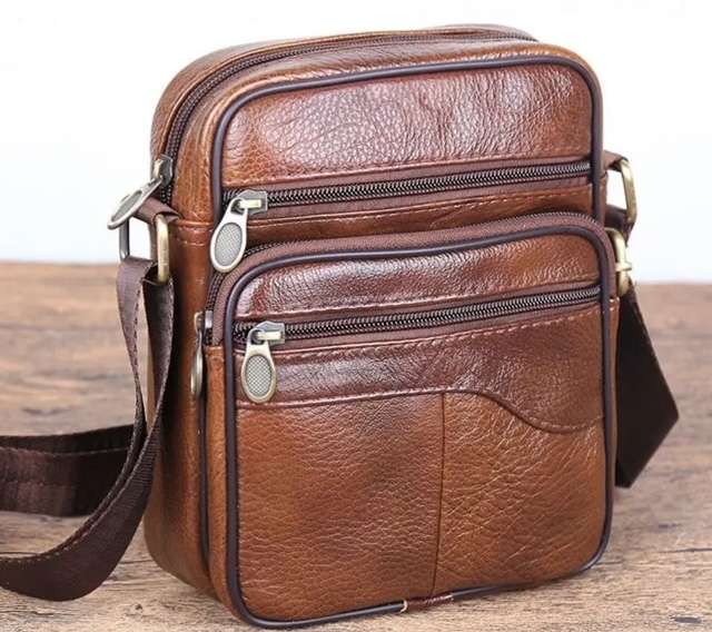 Genuine Leather Crossbody Bag