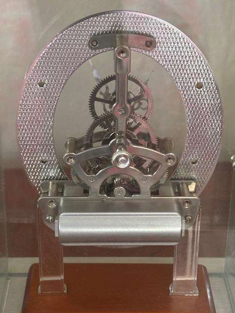 Seiko Oval Rectangular Skeleton Quartz  Anniversary Clock Made in Japan