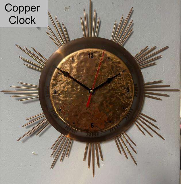 Decorative Star Copper Wall Clock