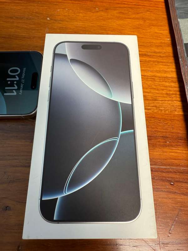 Apple iPhone 16 Pro Max  White, 256GB (Complete with Box & Accessories)
