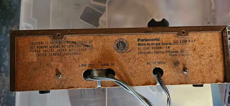 Panasonic 8 track recorder