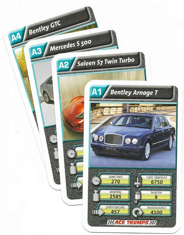 Ace Trumps Luxurious Cars